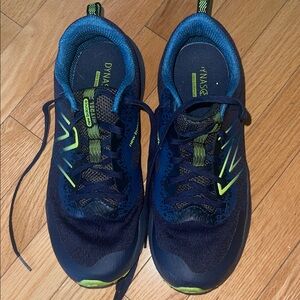 New Balance Navy and Lime Athletic Shoes